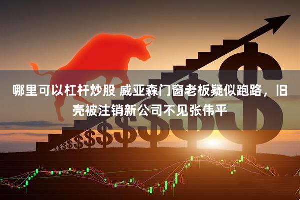 哪里可以杠杆炒股 威亚森门窗老板疑似跑路，旧壳被注销新公司不见张伟平