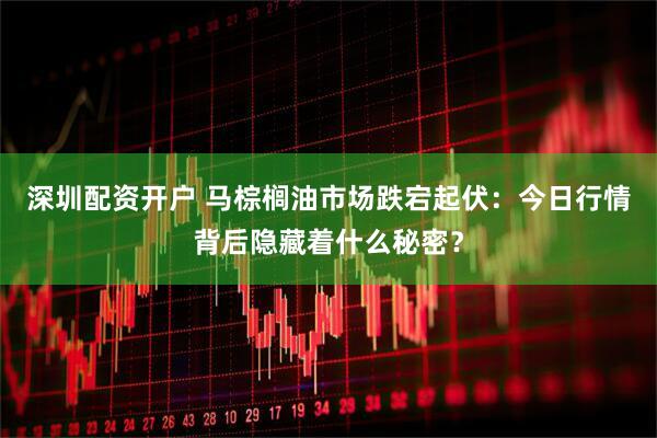 深圳配资开户 马棕榈油市场跌宕起伏：今日行情背后隐藏着什么秘密？